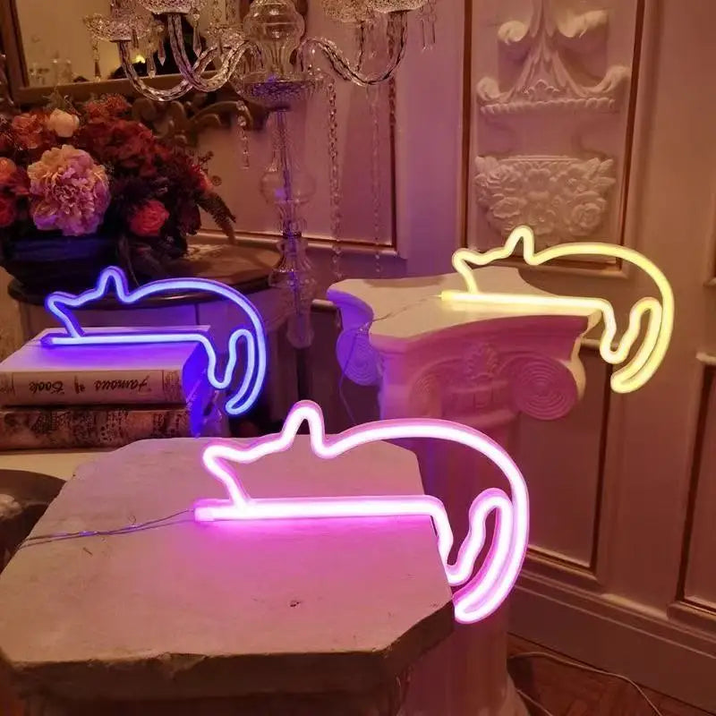 Cat Neon Light LED