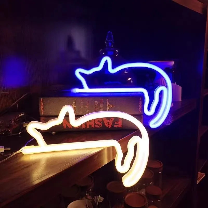 Cat Neon Light LED
